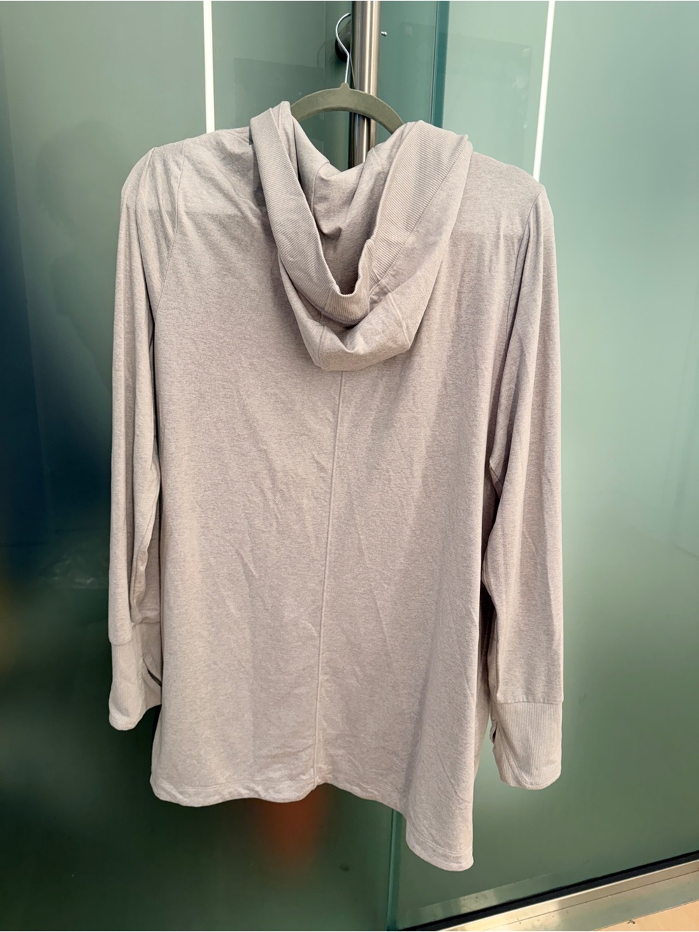 Athleta Light Gray Hooded Lounge Cardigan - Picture 2 of 10